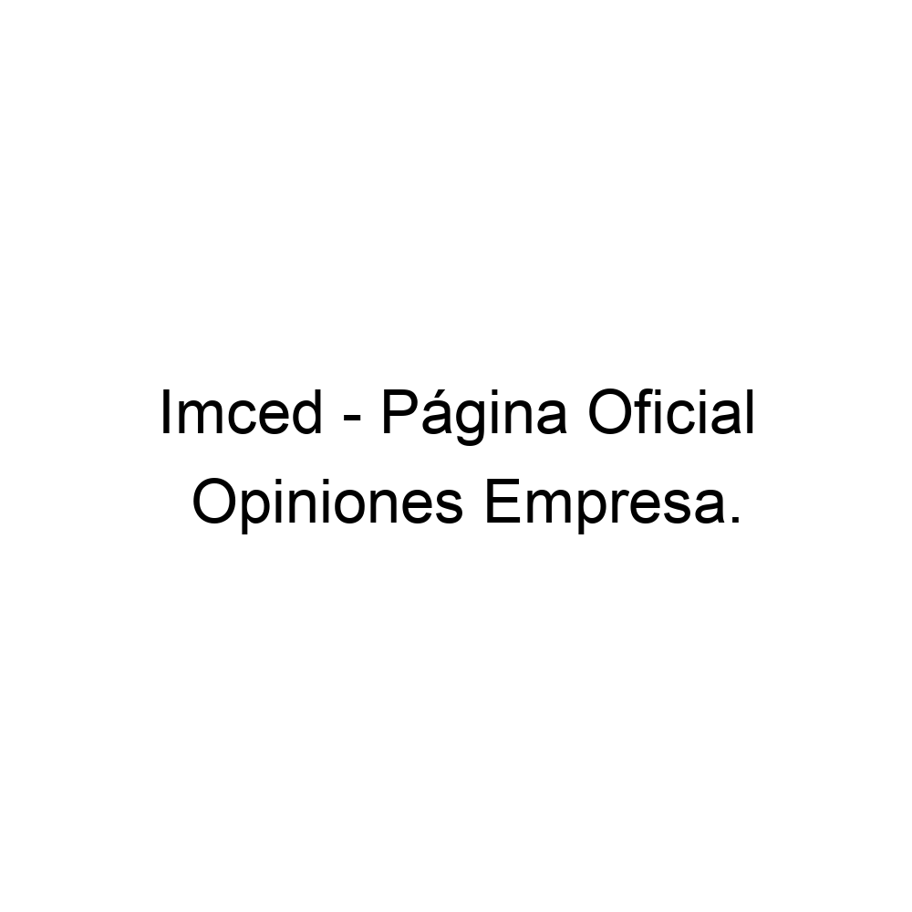 Opiniones Imced Página Oficial, 524433167515